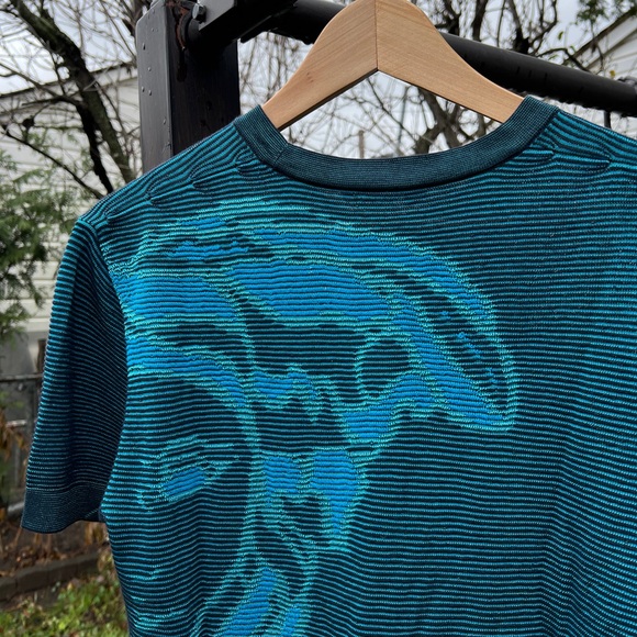 Versace Shirt Box Logo Blue - Picture 2 of 9